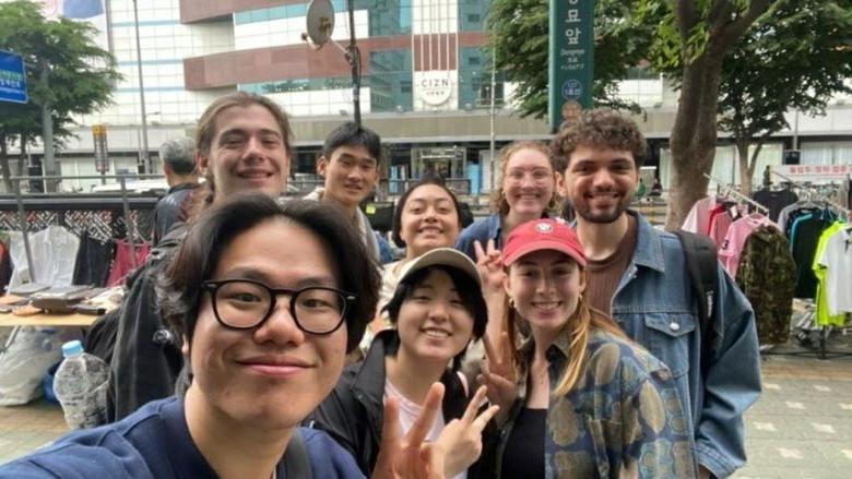 Penn State students in Seoul